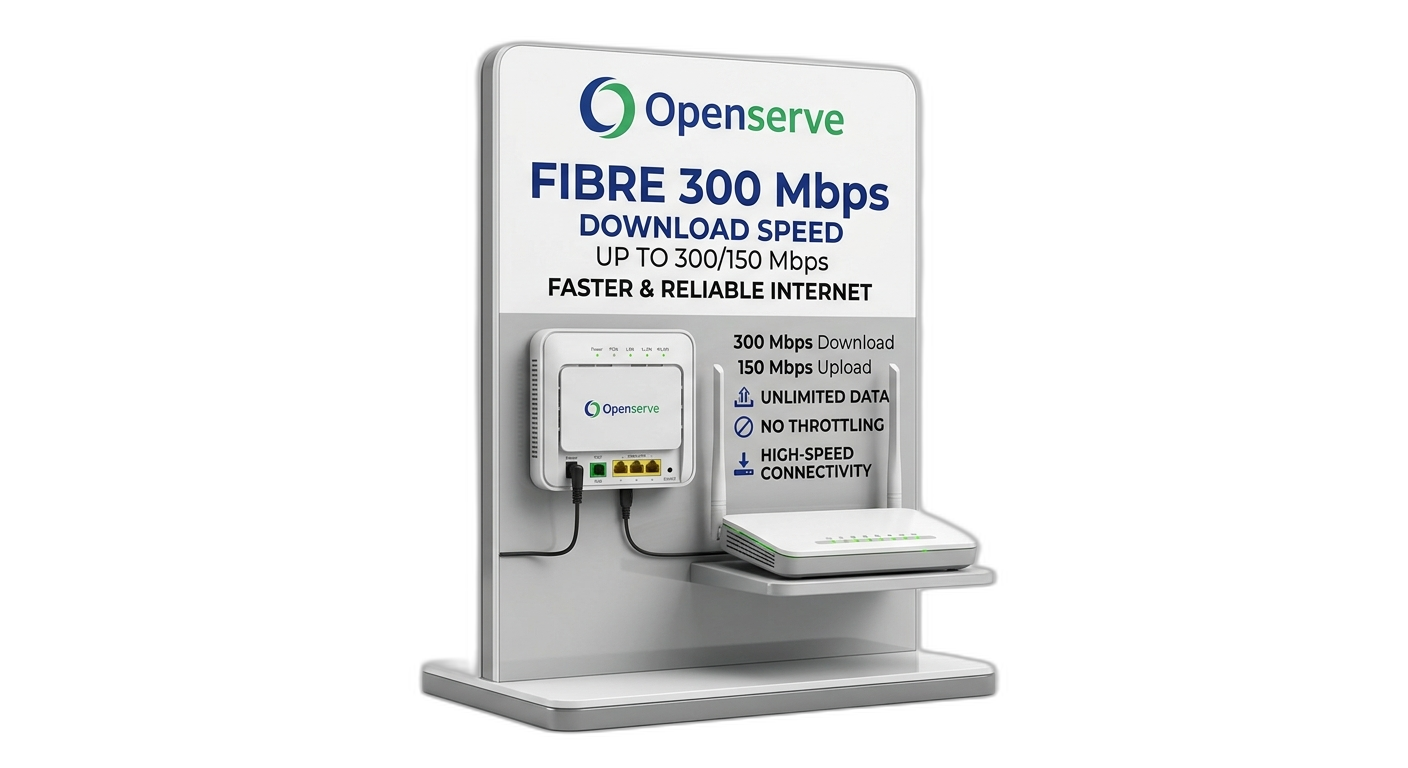 Openserve Fibre 300/150 Mbps