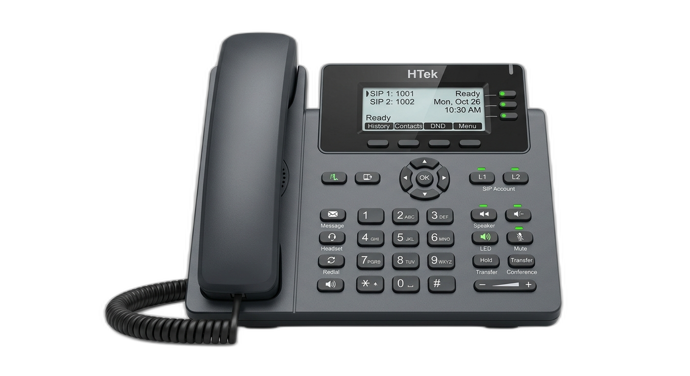 HTek UC-902P Wired IP Phone
